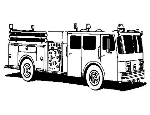 Fire Truck Coloring Pages on More Preschool Fire Safety Coloring Pages